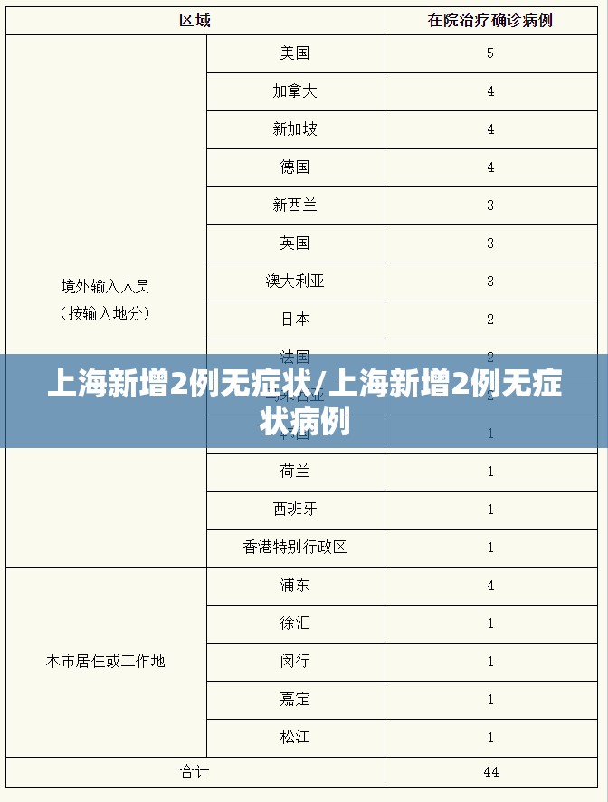 上海新增2例无症状/上海新增2例无症状病例 上海新增2例无症状/上海新增2例无症状病例