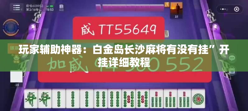 玩家辅助神器：白金岛长沙麻将有没有挂”开挂详细教程