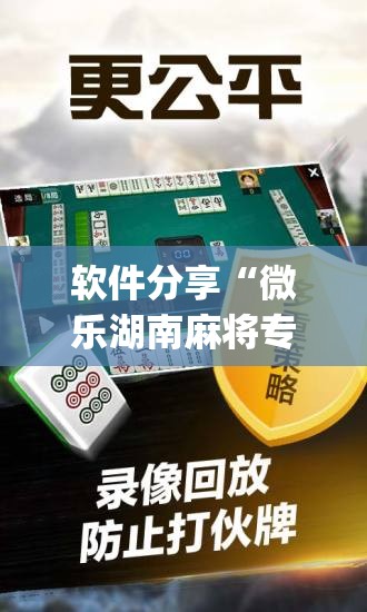 软件分享“微乐湖南麻将专用神器	”开挂(透视)辅助神器