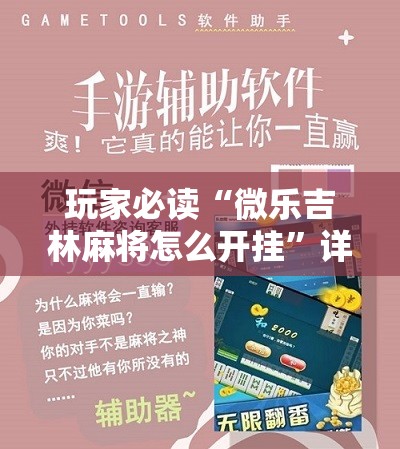 玩家必读“微乐吉林麻将怎么开挂”详细开挂教程