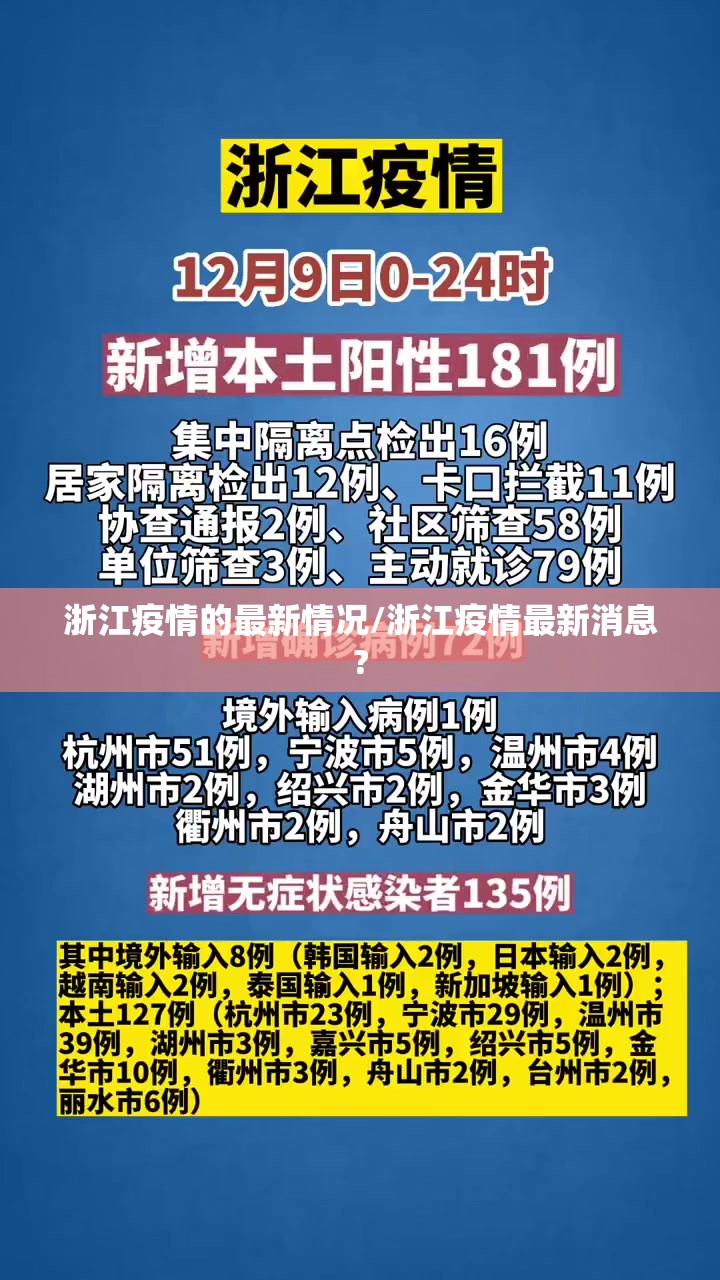 浙江疫情的最新情况/浙江疫情最新消息?