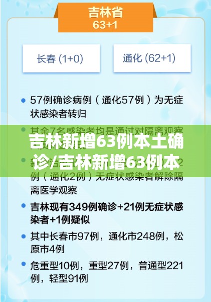 吉林新增63例本土确诊/吉林新增63例本土确诊 1例无症状 吉林新增63例本土确诊/吉林新增63例本土确诊 1例无症状