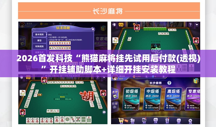 2026首发科技“熊猫麻将挂先试用后付款(透视)	”开挂辅助脚本+详细开挂安装教程