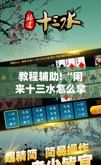 教程辅助!“闲来十三水怎么拿好牌	”细辅助教程分享