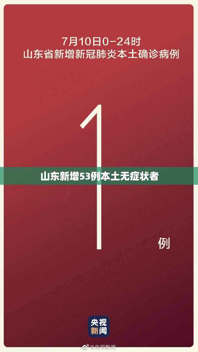 【山东新增53例本土无症状者/山东新增一例本地无症状】 【山东新增53例本土无症状者/山东新增一例本地无症状】