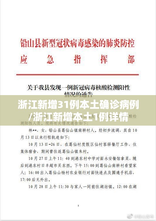 浙江新增31例本土确诊病例/浙江新增本土1例详情 浙江新增31例本土确诊病例/浙江新增本土1例详情