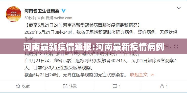 河南最新疫情通报:河南最新疫情病例 河南最新疫情通报:河南最新疫情病例