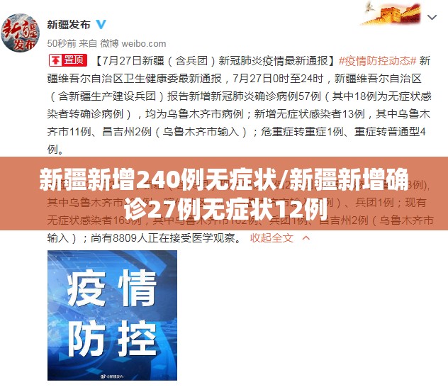 新疆新增240例无症状/新疆新增确诊27例无症状12例 新疆新增240例无症状/新疆新增确诊27例无症状12例