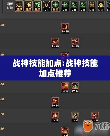 战神技能加点:战神技能加点推荐 战神技能加点:战神技能加点推荐
