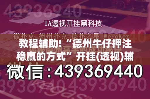 教程辅助!“德州牛仔押注稳赢的方式”开挂(透视)辅助教程