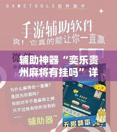 辅助神器“奕乐贵州麻将有挂吗”详细开挂教程