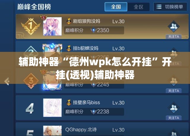 辅助神器“德州wpk怎么开挂”开挂(透视)辅助神器
