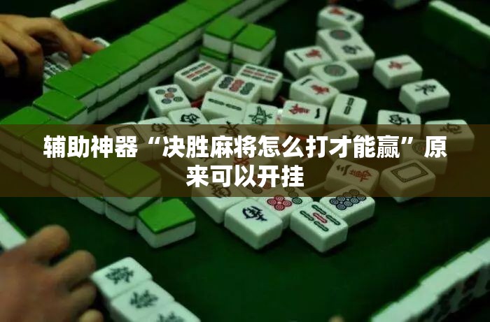 辅助神器“决胜麻将怎么打才能赢”原来可以开挂