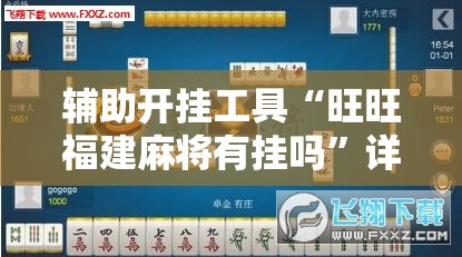 辅助开挂工具“旺旺福建麻将有挂吗”详细开挂教程
