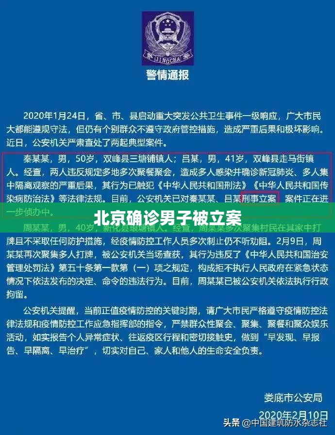 【北京确诊男子被立案,北京 确诊案例】 【北京确诊男子被立案,北京 确诊案例】