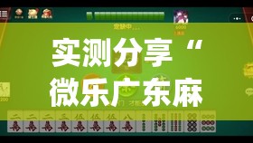 实测分享“微乐广东麻将小程序挂”(透视)其实确实有挂
