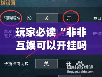玩家必读“非非互娱可以开挂吗”(免费)开挂辅助教学(最新辅助开挂教程)
