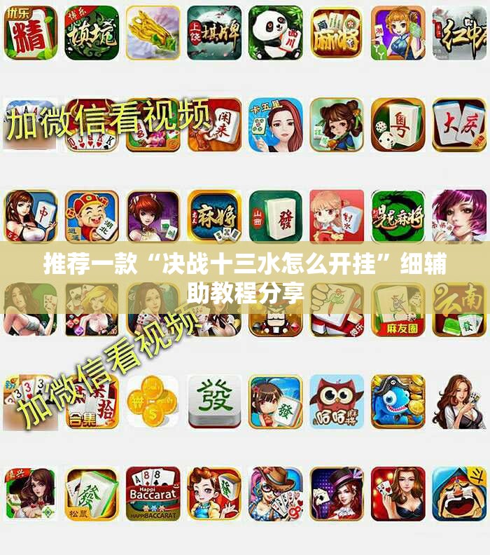 推荐一款“决战十三水怎么开挂	”细辅助教程分享