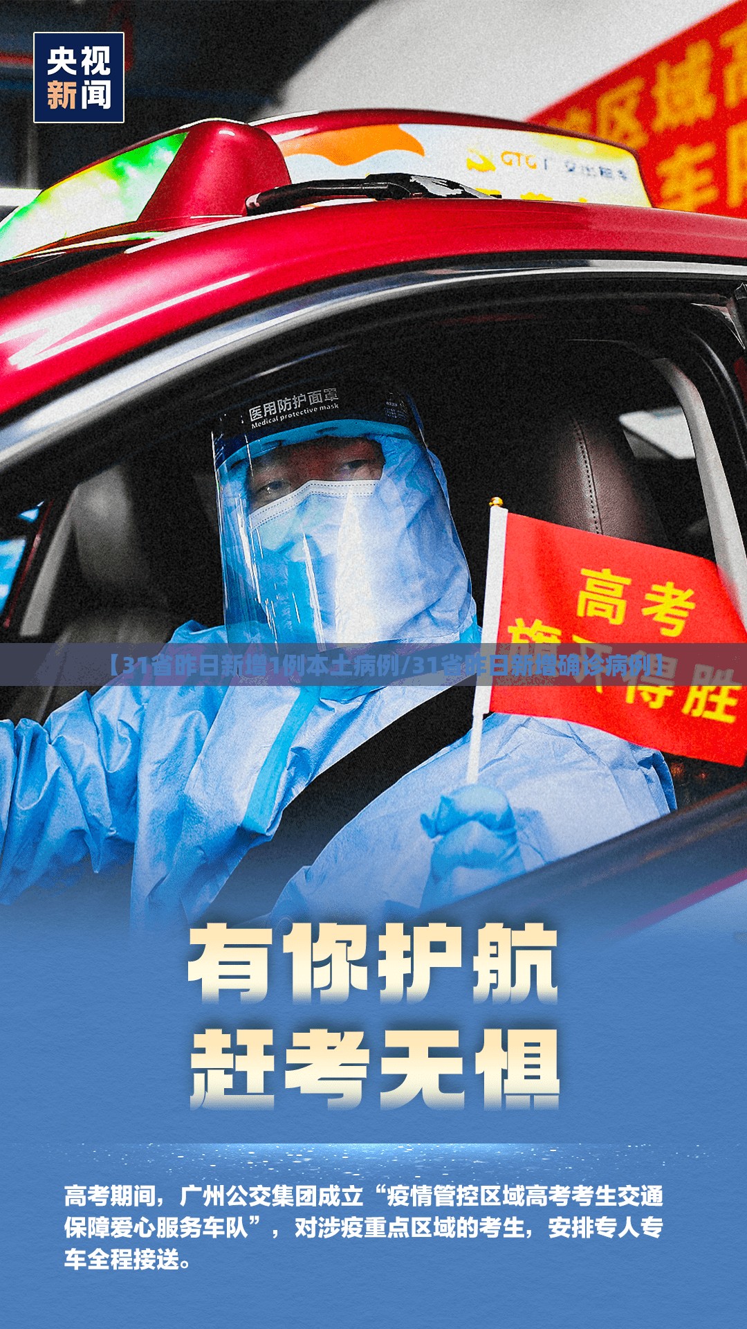 【31省昨日新增1例本土病例/31省昨日新增确诊病例】