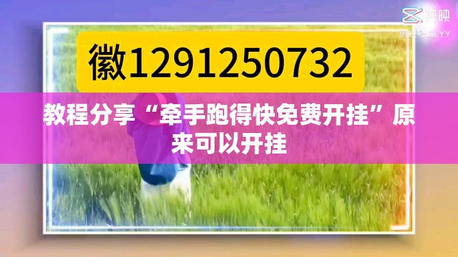 教程分享“牵手跑得快免费开挂	”原来可以开挂