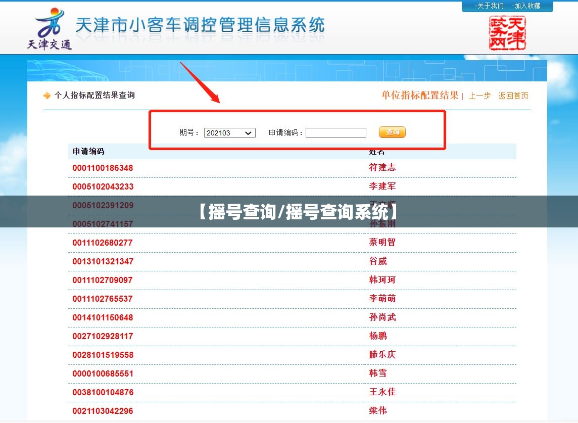 【摇号查询/摇号查询系统】