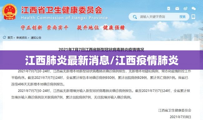 江西肺炎最新消息/江西疫情肺炎 江西肺炎最新消息/江西疫情肺炎