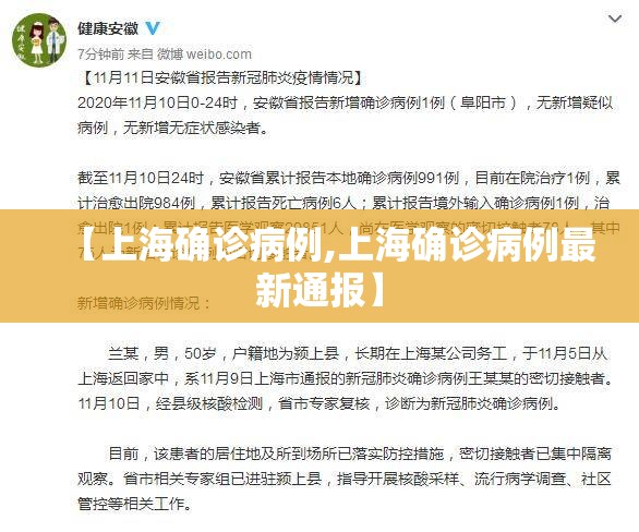 【上海确诊病例,上海确诊病例最新通报】 【上海确诊病例,上海确诊病例最新通报】