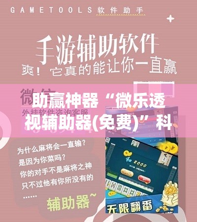 助赢神器“微乐透视辅助器(免费)”科技辅助神器手机版