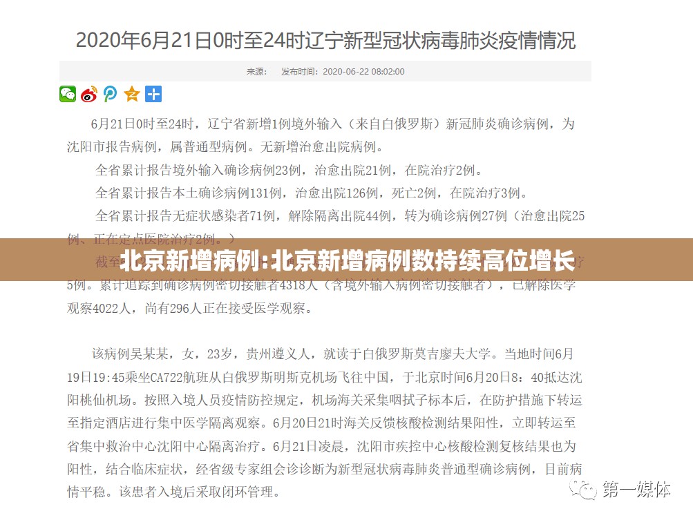 北京新增病例:北京新增病例数持续高位增长 北京新增病例:北京新增病例数持续高位增长