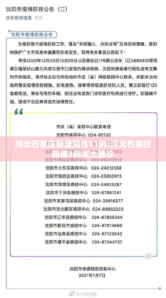 河北石家庄新增阳性11例:河北石家庄新增1例本土确诊 河北石家庄新增阳性11例:河北石家庄新增1例本土确诊