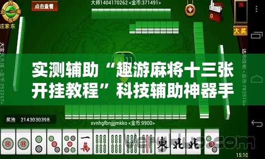 实测辅助“趣游麻将十三张开挂教程	”科技辅助神器手机版