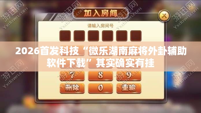 2026首发科技“微乐湖南麻将外卦辅助软件下载”其实确实有挂