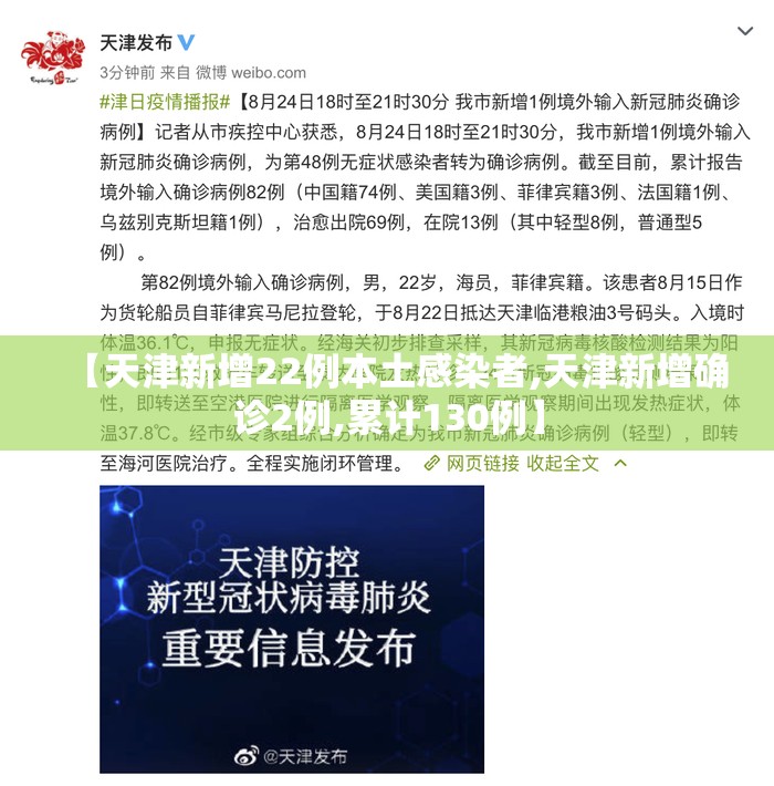 【天津新增22例本土感染者,天津新增确诊2例,累计130例】