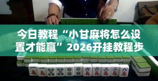 今日教程“小甘麻将怎么设置才能赢”2026开挂教程步骤