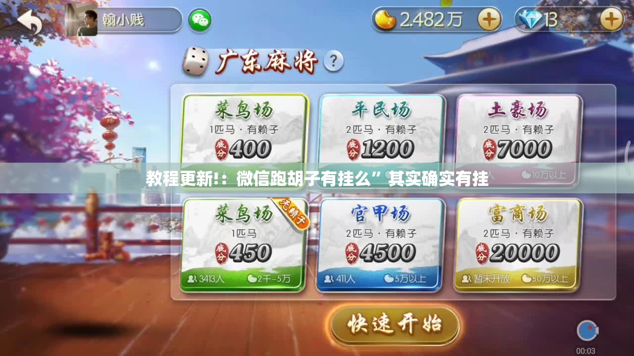 教程更新!：微信跑胡子有挂么”其实确实有挂