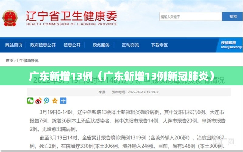 广东新增13例（广东新增13例新冠肺炎）