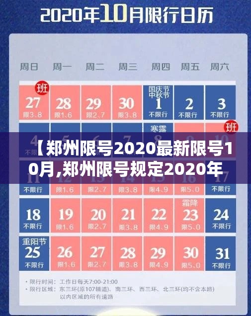 【郑州限号2020最新限号10月,郑州限号规定2020年10月】