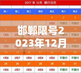 邯郸限号2023年12月最新限号:邯郸限号2023年12月最新限号通知