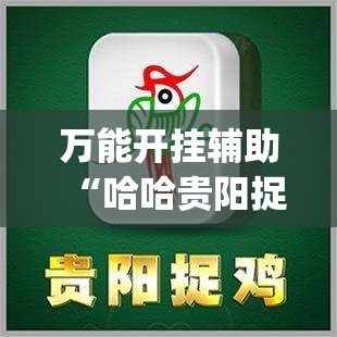 万能开挂辅助“哈哈贵阳捉鸡麻将开挂怎么开	”(辅助神器)开挂详细教程