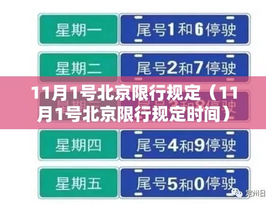 11月1号北京限行规定（11月1号北京限行规定时间）