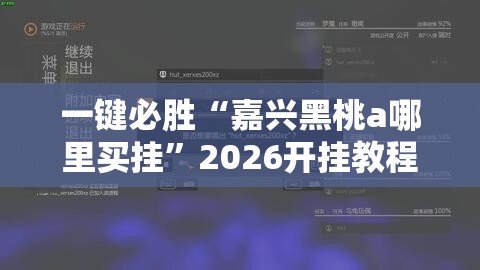 一键必胜“嘉兴黑桃a哪里买挂”2026开挂教程步骤