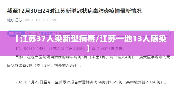【江苏37人染新型病毒/江苏一地13人感染】