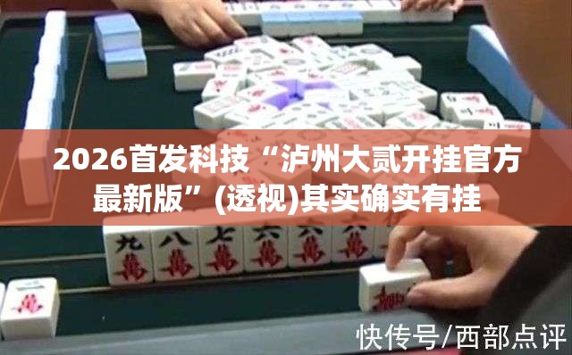 2026首发科技“泸州大贰开挂官方最新版”(透视)其实确实有挂