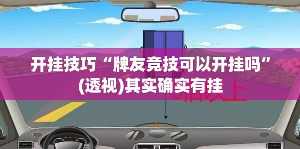 开挂技巧“牌友竞技可以开挂吗”(透视)其实确实有挂