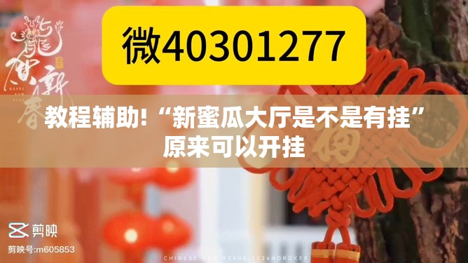教程辅助!“新蜜瓜大厅是不是有挂”原来可以开挂