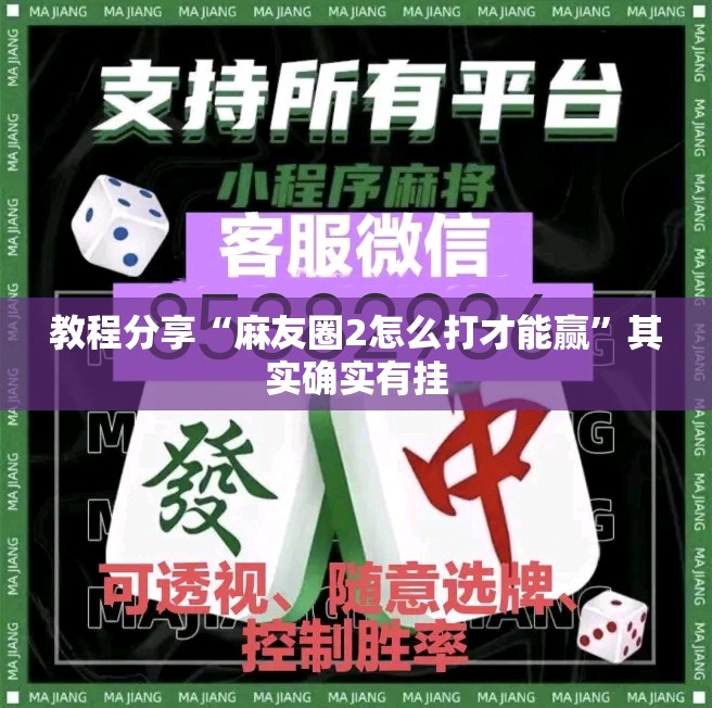 教程分享“麻友圈2怎么打才能赢	”其实确实有挂