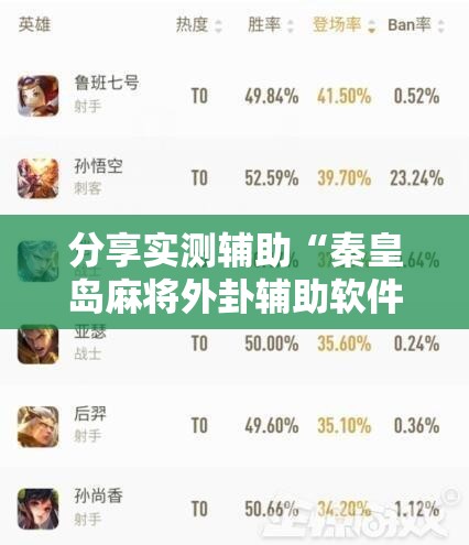 分享实测辅助“秦皇岛麻将外卦辅助软件下载”开挂详细教程