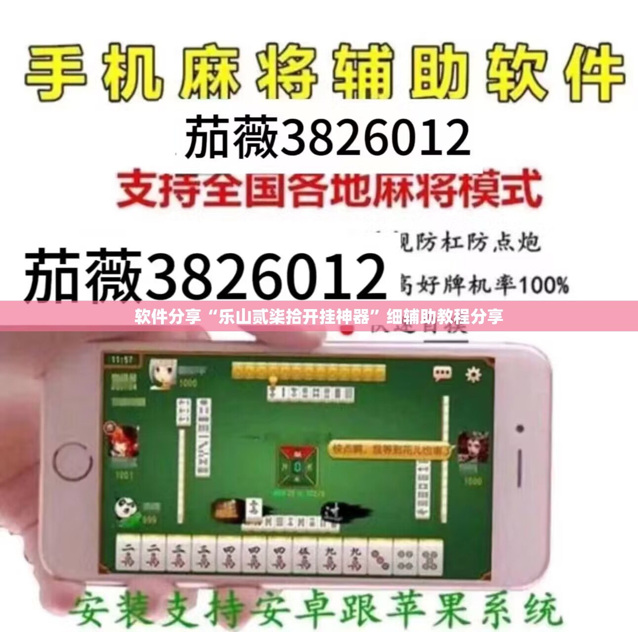 软件分享“乐山贰柒拾开挂神器	”细辅助教程分享
