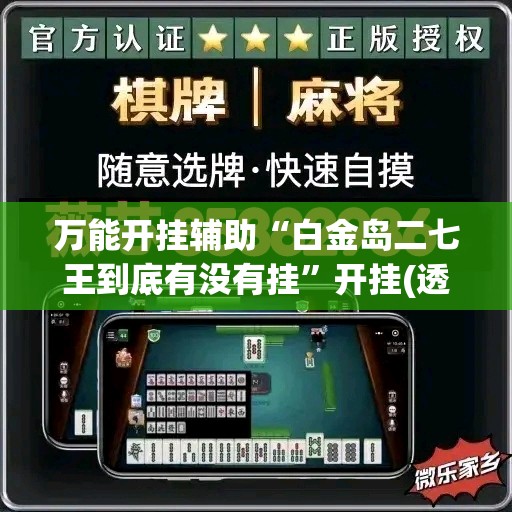 万能开挂辅助“白金岛二七王到底有没有挂	”开挂(透视)辅助教程