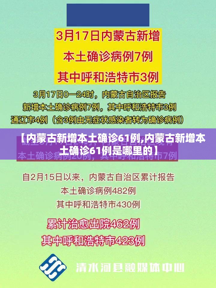 【内蒙古新增本土确诊61例,内蒙古新增本土确诊61例是哪里的】